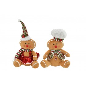 OMINO PAN DI ZENZERO SEDUTO CM. 41 OMINO PAN DI ZENZERO SEDUTO CM. 41