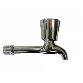 RUBINETTO PER LAVANDINO A MANOPOLA ZINCATO CM. 17 GR. 1/2 RUBINETTO PER LAVANDINO A MANOPOLA ZINCATO CM. 17 GR. 1/2