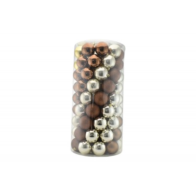 SET 100 PEZZI SFERE PALLINE PER ALBERO DI NATALE CM. 8 COLORI ASSORTITI