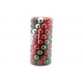 SET 100 PEZZI SFERE PALLINE PER ALBERO DI NATALE CM. 8 COLORI ASSORTITI SET 100 PEZZI SFERE PALLINE PER ALBERO DI NATALE CM. 8 COLORI ASSORTITI