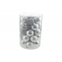 SET 34 PEZZI SFERE PALLINE PER ALBERO DI NATALE CM. 8 COLORE ARGENTO