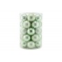 SET 34 PEZZI SFERE PALLINE PER ALBERO DI NATALE CM. 8 COLORE VERDE CHIARO