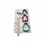 SET 4 PEZZI SPATOLA CON 3 FORMINE BISCOTTI  M.812