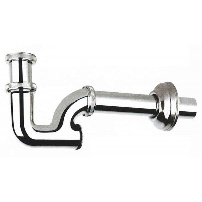 SIFONE COLONNA SENZA PILETTA IN ABS CROMATO 1 - 1/4 DIAM. MM. 32