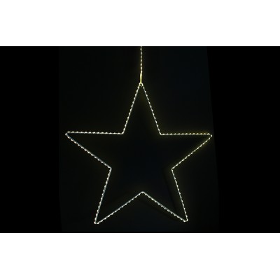 STELLA LUMINOSA DI NATALE  146LED CON TRASFORMATORE LUCE CALDA CM.38 MT. 2 DI CAVO