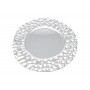 SOTTOPIATTO CON DECORO NATALIZIO TONDO DIAM. 33 CM. COLORE ARGENTO