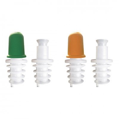 TAPPO VERSATORE A CALICE CON CAPPUCCIO GIALLO-VERDE PZ. 2