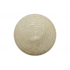 TOVAGLIETTA IN PVC DIAM. 38 CM. COLORE ORO TOVAGLIETTA IN PVC DIAM. 38 CM. COLORE ORO