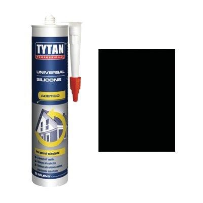 TYTAN SILICONE ACETICO UNIVERSALE NERO RAL 9005 ML 280