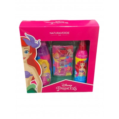 NATURAVERDE SET REGALO DISNEY CARTOON CON BALSAMO SPRAY SHAMPO E MOLLETTE PER I CAPELLI