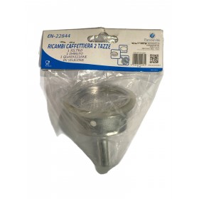 RICAMBI PER CAFFETTIERA 2 TAZZE FILTRO E GUARNIZIONE RICAMBI PER CAFFETTIERA 2 TAZZE FILTRO E GUARNIZIONE