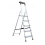 SCALA EVEREST IN ALLUMINIO CON PORTAOGGETTI 5 GRADINI
