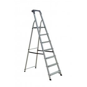 SCALA EVEREST IN ALLUMINIO CON PORTAOGGETTI 7 GRADINI SCALA EVEREST IN ALLUMINIO CON PORTAOGGETTI 7 GRADINI