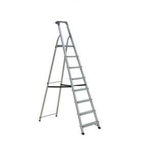 SCALA EVEREST IN ALLUMINIO CON PORTAOGGETTI 8 GRADINI SCALA EVEREST IN ALLUMINIO CON PORTAOGGETTI 8 GRADINI