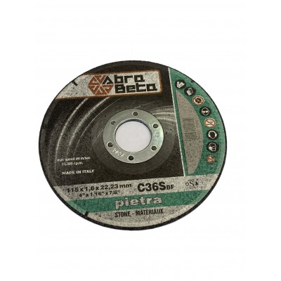 Abra beta A36SBF disco per smerigliatrice taglio pietre marmo calecestruzzo mm. 115x1,6x22,23