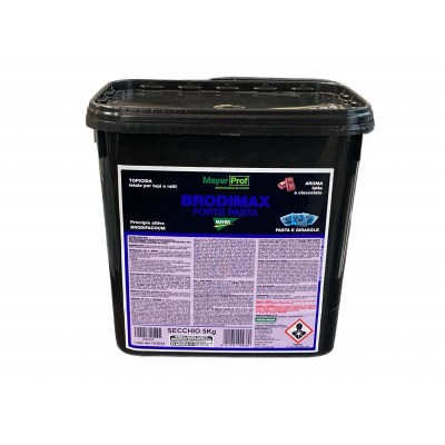 BRODIMAX VELENO PER TOPI FORTE PASTA GIRASOLE A BASE DI Brodifacoum KG. 5