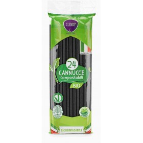 CLENDY BIO CANNUCCE CARTA COLORE NERE PZ. 24 CLENDY BIO CANNUCCE CARTA COLORE NERE PZ. 24