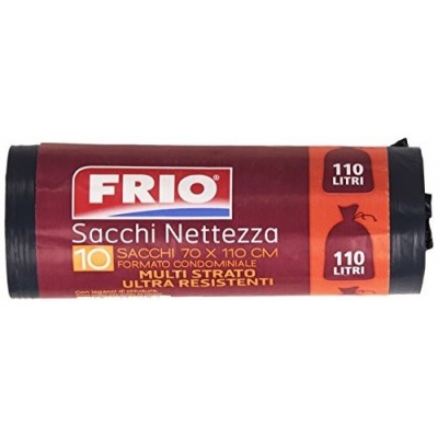 FRIO SACCHI NETTEZZA NERO RINFORZATO 70x110 PZ 10