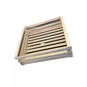 PANETTA CASSETTA DI LEGNO A 3 LISTELLI CM. 35x32x9h. PANETTA CASSETTA DI LEGNO A 3 LISTELLI CM. 35x32x9h.