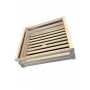 PANETTA CASSETTA DI LEGNO A 3 LISTELLI CM. 35x32x9h.