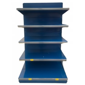 SCAFFALE A PARETE TIPO GONDOLA SUPER ROBUSTO CON 5 RIPIANI cm. 100x70x185h. NUOVO SCAFFALE A PARETE TIPO GONDOLA SUPER ROBUSTO CON 5 RIPIANI cm. 100x70x185h. NUOVO