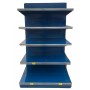 SCAFFALE A PARETE TIPO GONDOLA SUPER ROBUSTO CON 5 RIPIANI cm. 100x70x185h. NUOVO