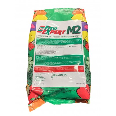 FITO EXPERT M2 FERTILIZZANTE E BASE DI Manganese Zinco Rame Molibdeno KG. 1