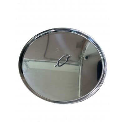 COPERCHIO PER PENTOLA CALDAINO CON MANICO IN ACCIAIO INOX LUCIDO CM. 50