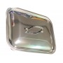 COPERCHIO PER TEGLIA RETTANGOLARE IN ACCIAIO INOX CM. 40x32