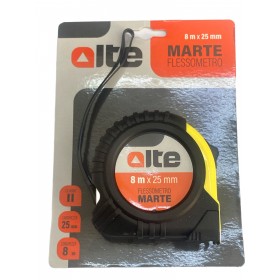 ALTE FLESSOMETRO MARTE CASSA IN ABS E GOMMA MT. 8x25MM. ALTE FLESSOMETRO MARTE CASSA IN ABS E GOMMA MT. 8x25MM.