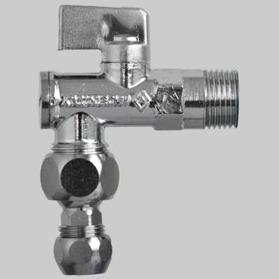 BUGATTI RUBINETTO FILTRO STTOLAVABO 775 A SFERA CON SNODO 1/2x10 CON ROSETTA