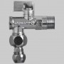 BUGATTI RUBINETTO FILTRO STTOLAVABO 775 A SFERA CON SNODO 1/2x10 CON ROSETTA