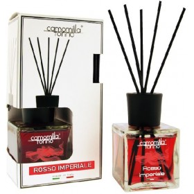 CAMOMILLA TORINO DIFFUSORE PER AMBIENTI CON BASTONCINI ROSSO IMPERIALE 100ML CAMOMILLA TORINO DIFFUSORE PER AMBIENTI CON BASTONCINI ROSSO IMPERIALE 100ML