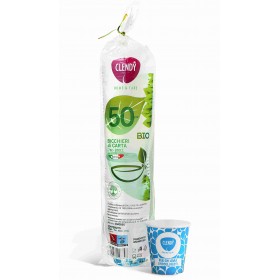 CLENDY BIO BICCHIERI DI CARTA 200 CC. BLU PZ. 50 CLENDY BIO BICCHIERI DI CARTA 200 CC. BLU PZ. 50