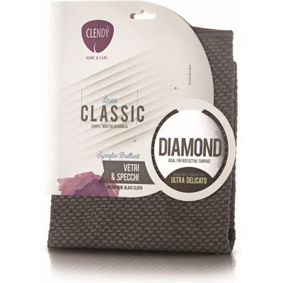CLENDY CLASSIC DIAMOND PANNO VETRI IN MICROFIBRA cm. 36X38