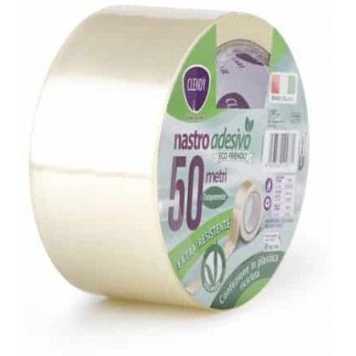 CLENDY NASTRO IMBALLO ADESIVO TRASPARENTE 48MM X 50MT