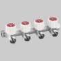 COLLETTORE MODULARI CON ARRESTI MANUALI A 3 VIE MF 3/4 640344