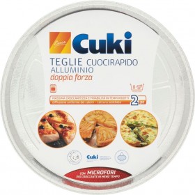 CUKI TEGLIA IN ALLUMINIO CUOCIRAPIDO PER 8 PORZIONI 2 PEZZI CUKI TEGLIA IN ALLUMINIO CUOCIRAPIDO PER 8 PORZIONI 2 PEZZI