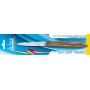 DE LUCA COLTELLO SFILATO SICILIANO MANICO IN CELLULOIDE FINTO CORNO cm. 19