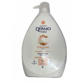 DERMOMED BAGNOSCHIUMA DOCCIA CAREZZA MANDORLA DISPENSER ml. 1000 DERMOMED BAGNOSCHIUMA DOCCIA CAREZZA MANDORLA DISPENSER ml. 1000