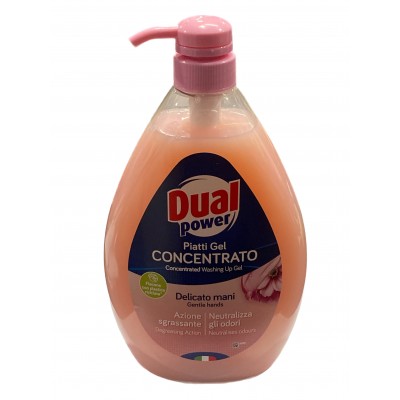 DUAL PIATTI GEL CONCENTRATO DELICATO MANI IPOALLERGENICO DISPENCER ml. 1000