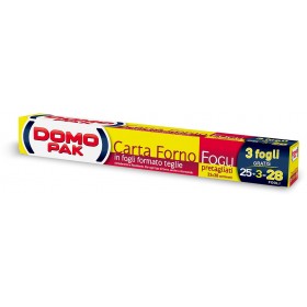 DOMOPAK CARTA FORNO FOGLI PRETAGLIATI 28 FOGLI DOMOPAK CARTA FORNO FOGLI PRETAGLIATI 28 FOGLI