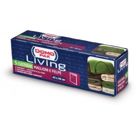 DOMOPAK LIVING CUSTODIE PERMAGLIONI E FELPE 5 PEZZI DOMOPAK LIVING CUSTODIE PERMAGLIONI E FELPE 5 PEZZI