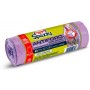 DOMOPAK SPAZZY SACCO PATTUMIERA ANTIFORO CON MANICI LAVANDA LT. 28 PZ. 15