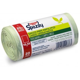DOMOPAK SPAZZY SACCO PATTUMIERA BIODEGRADABILE 20L 20 PEZZI DOMOPAK SPAZZY SACCO PATTUMIERA BIODEGRADABILE 20L 20 PEZZI