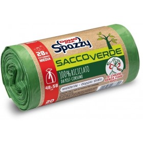 DOMOPAK SPAZZY SACCO PATTUMIERA VERDE 28L 20 PEZZI DOMOPAK SPAZZY SACCO PATTUMIERA VERDE 28L 20 PEZZI