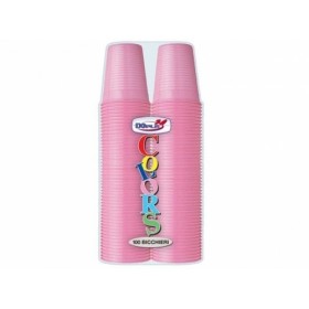 DOPLA COLORS BICCHIERI PLASTICA ROSA 200CC 2X50 PEZZI DOPLA COLORS BICCHIERI PLASTICA ROSA 200CC 2X50 PEZZI