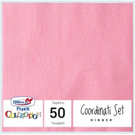 DOPLA COLORS TOVAGLIOLI DI CARTA 2 VELI ROSA 50 PEZZI DOPLA COLORS TOVAGLIOLI DI CARTA 2 VELI ROSA 50 PEZZI