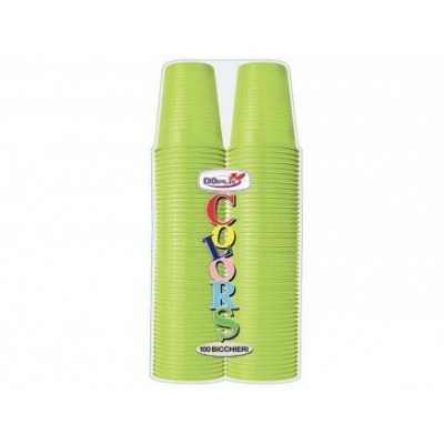 DOPLA COLORS VERDE ACIDO BICCHIERI 2X50 PEZZI