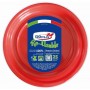 DOPLA RE-USABLE PIATTI ROSSO PIANI 25 PEZZI